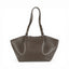 Geanta din piele naturala bizonata Chocolate Shopper ESTELLE Maxi