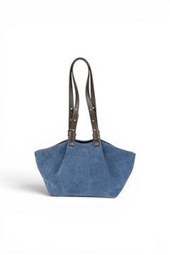 Geanta din piele naturala Suede BLUG Ming ESTELLE Mini -Editie speciala