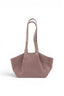 Geanta din piele naturala Royal pink Suede ESTELLE Mini