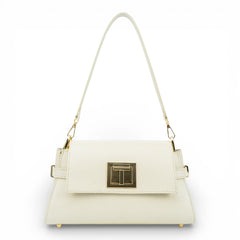 Geanta din piele naturala Crem Bella