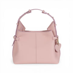 Geanta din piele Bizonata Strawberry mousse Medium Boucle