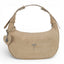 Geanta din piele naturala Bej Suede Moon Medium