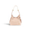 Geanta din piele bizonata Nude rose Micro Boucle