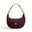 Geanta din piele naturala Suede Garnet Absolute Moon Medium -PRECOMANDA