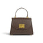 Geanta din piele naturala Chocolate (velvet) Maxi Grace