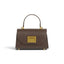 Geanta din piele naturala Chocolate (velvet) Mini Grace