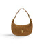 Geanta din piele naturala Suede Coniac Mini Moon