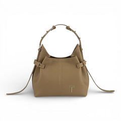 Geanta din piele Parmellato Cappuccino Micro Bucle