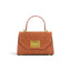 Geanta din piele naturala Terracota suede Mini Grace