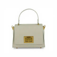 Geanta din piele naturala Cloud dancer parmellato MICRO POLINE