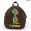 Rucsac gradinita pentru copii din piele naturală – personalizabil cu nume-Dinozaur