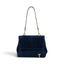 Geanta din piele naturala suede Absolute Linda nuanta NOCTURNE