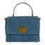 Geanta din piele naturala Suede Blug Santorini MINI POLINE