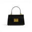Geanta din piele naturala Saffiano Black Mini Grace