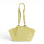 Geanta din piele naturala botalata Vanilla Yellow ESTELLE Mini