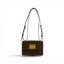 Geanta din piele naturala Suede Chocolate Sophie