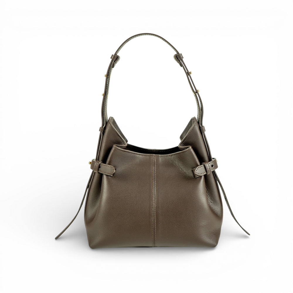 Geanta  din piele  Parmellato Maro Ciocolata  Micro Boucle