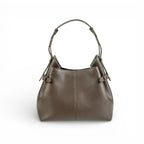 Geanta  din piele Parmellato Maro ciocolata Medium Boucle