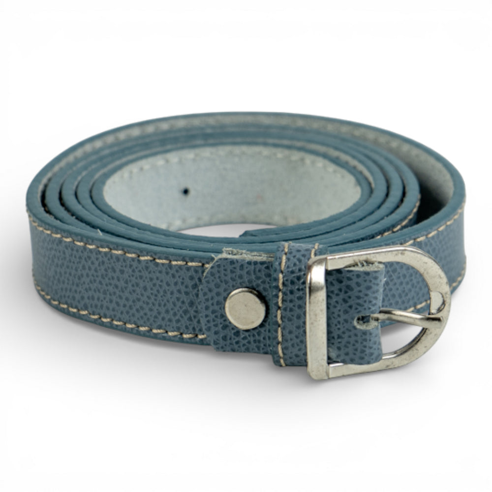 Curea dama,  din piele naturala Jeans Tanna Imagine principală a produsului