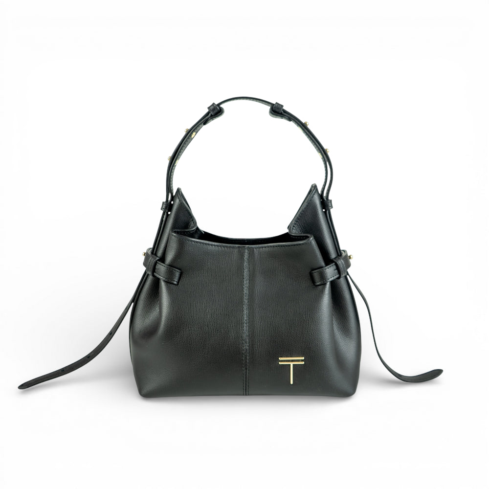 Geanta  din piele Parmellato Negru Micro Boucle Imagine principală a produsului