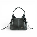 Geanta  din piele Parmellato Negru Micro Boucle