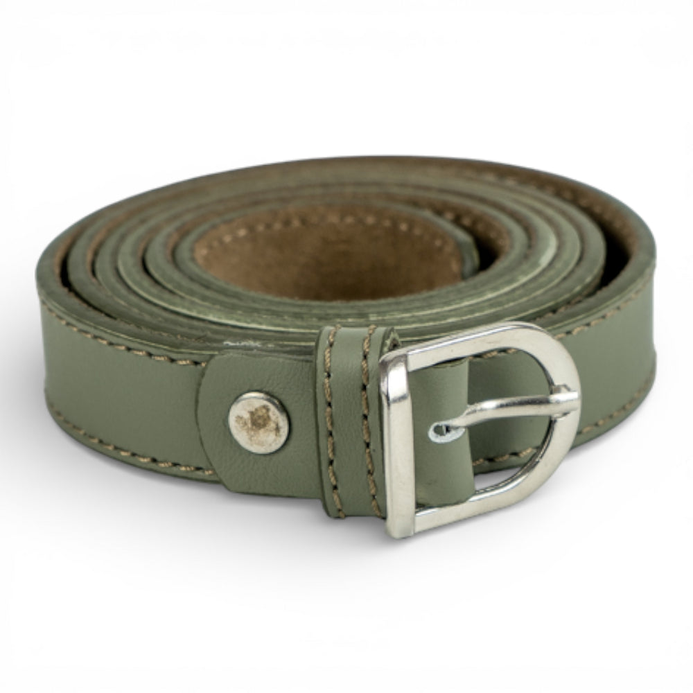 Curea dama,  din piele naturala Olive Tanna