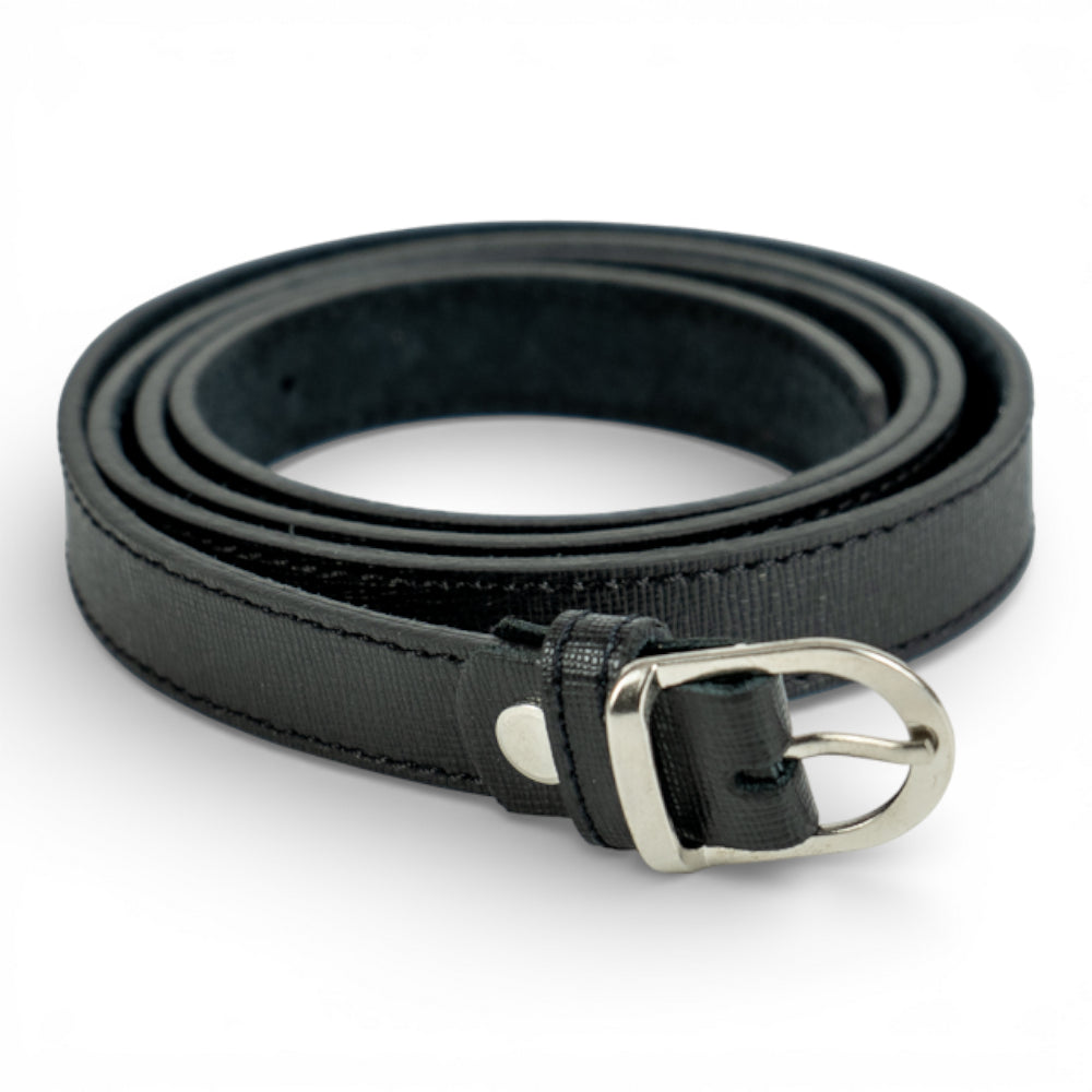 Curea dama,  din piele naturala Negru Tanna Imagine principală a produsului