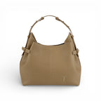 Geanta  din piele întoarsă Cappuccino Parmellato Medium Boucle