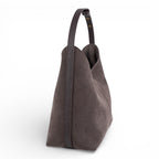 Geanta din piele naturala Plum suede Thianna