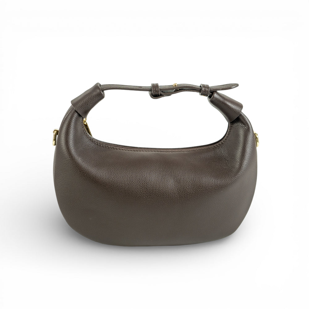 Geanta din piele naturala Chocolate Mini Moon