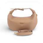 Geanta din piele naturala Cappuccino Mini Moon