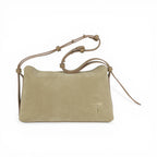 Geanta din piele naturala Cappucino suede  London
