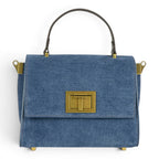 Geanta din piele naturala Suede BLUG Ming MINI POLINE editie limitata