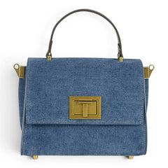 Geanta din piele naturala Suede BLUG Ming MINI POLINE editie limitata