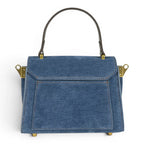 Geanta din piele naturala suede BLUG Ming  MICRO POLINE