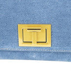 Geanta din piele naturala Suede BLUG Ming MINI POLINE editie limitata