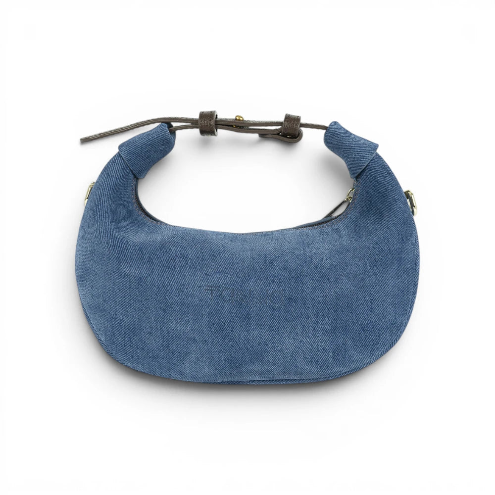 Geanta din piele naturala BLUG Ming suede Mini Moon