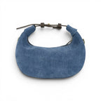 Geanta din piele naturala BLUG Ming suede Mini Moon