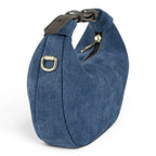 Geanta din piele naturala BLUG Ming suede Mini Moon