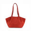Geanta din piele naturala suede  Rosu  Shopper ESTELLE Maxi
