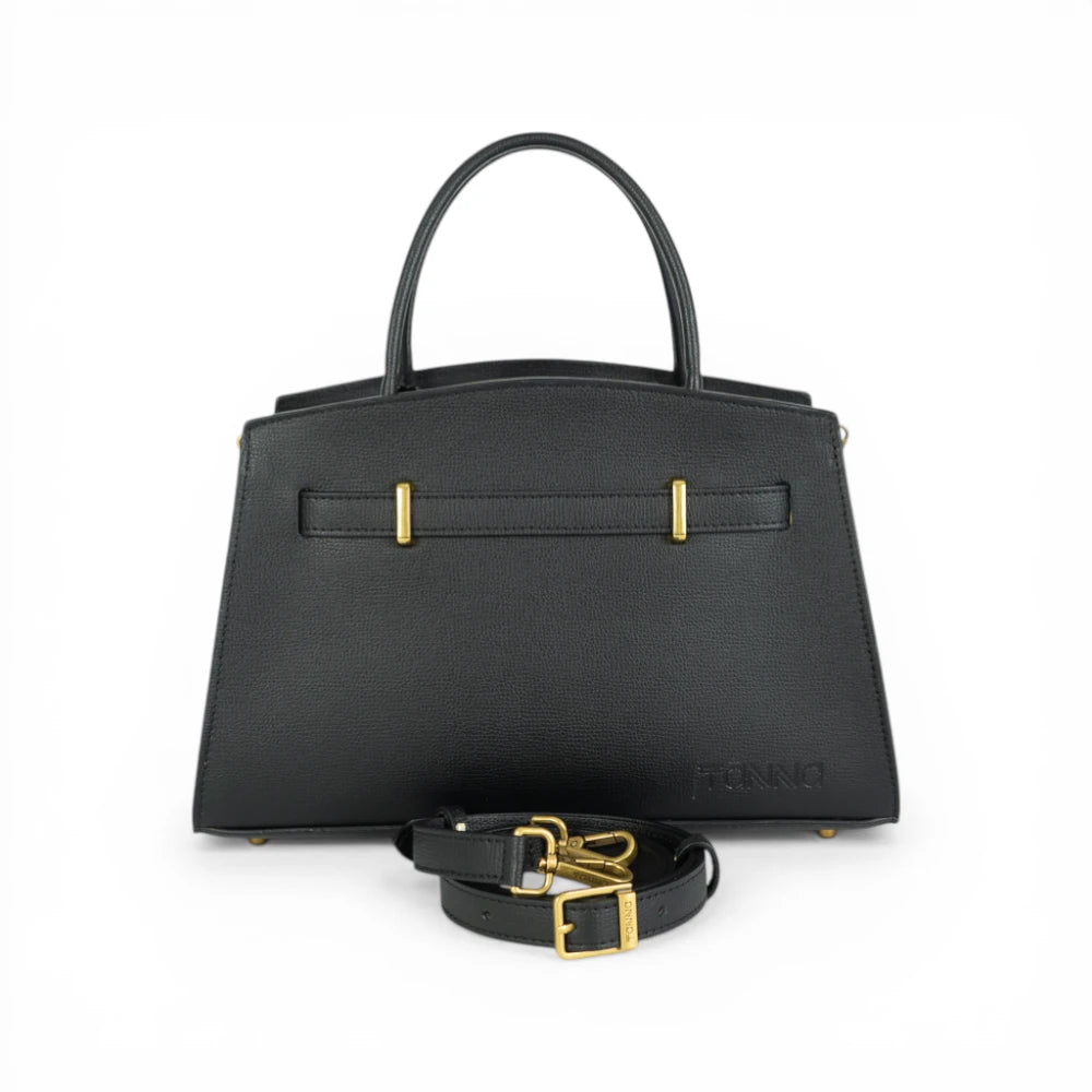 Geanta din piele naturala Black Delle Maxi