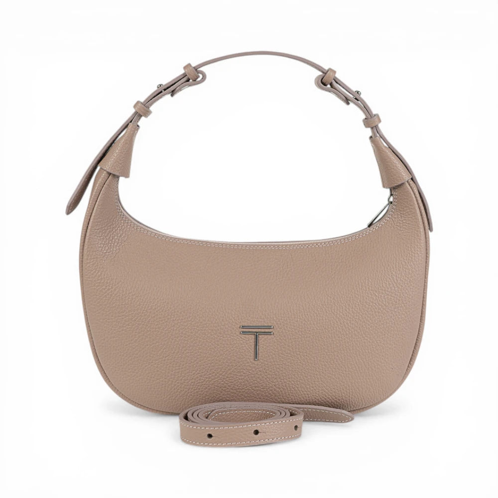 Geanta din piele naturala Powder pink Moon Medium