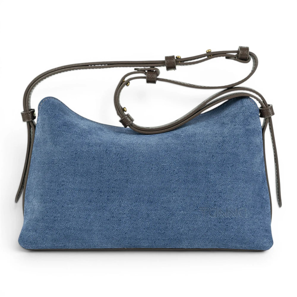 Geanta din piele naturala SUEDE BLUG  suede  London -Editie SPECIALA