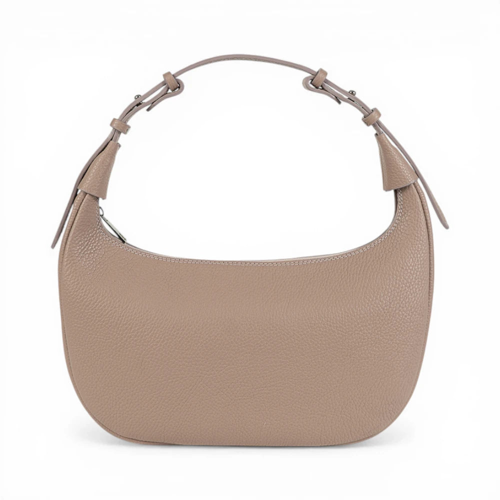 Geanta din piele naturala Powder pink Moon Medium