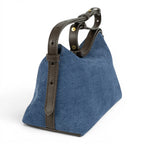 Geanta din piele naturala SUEDE BLUG  suede  London -Editie SPECIALA