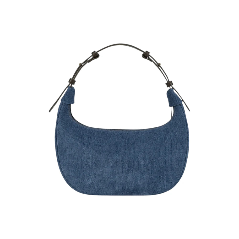 Geanta din piele naturala BLUG Ming Suede Moon Medium