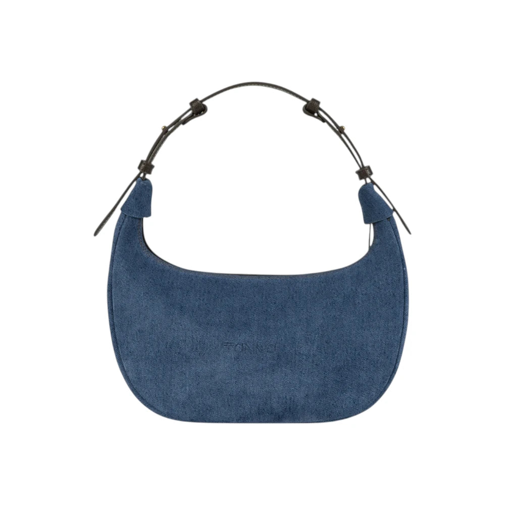 Geanta din piele naturala BLUG Ming Suede Moon Medium