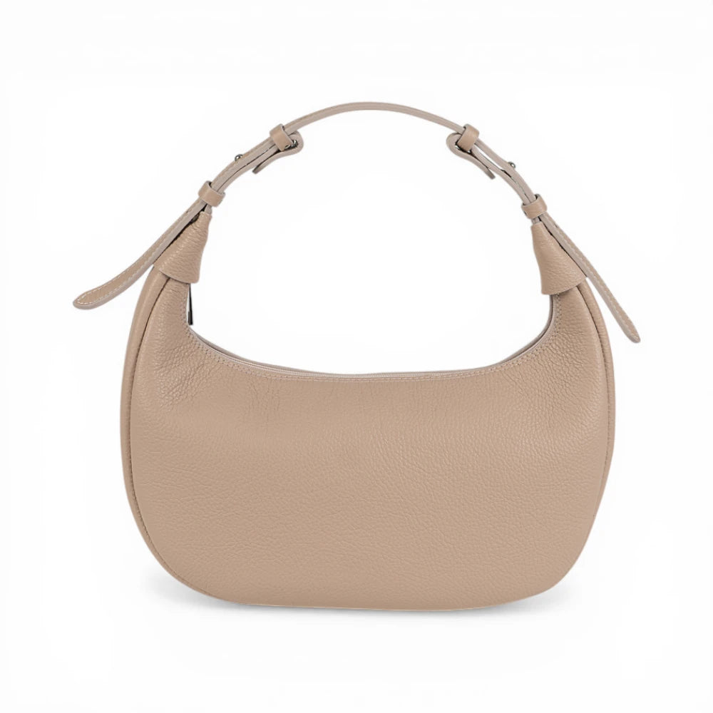 Geanta din piele naturala Nude rose Moon Medium