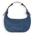 Geanta din piele naturala BLUG Ming Suede Moon Medium