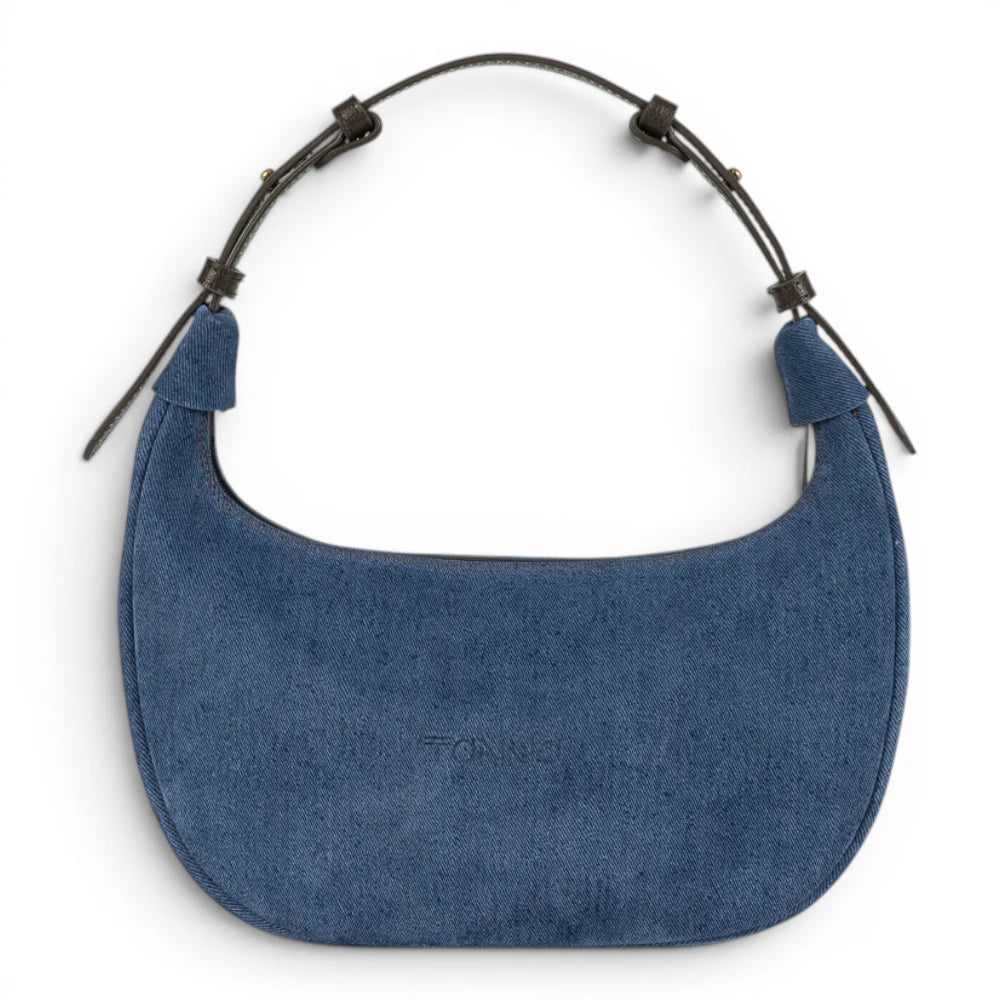 Geanta din piele naturala BLUG Ming Suede Moon Medium